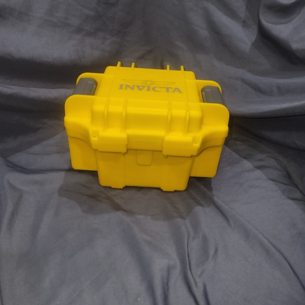 Invicta yellow watch case Hard Clamshell Storage Traveling